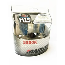 MTEC H15 SuperWhite 5500K xenon hatású halogén izzó DUO BOX