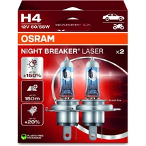 Osram Night Breaker Laser H4 +150% halogén izzó DUO BOX 64193NL-2HB