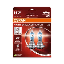 Osram Night Breaker Laser H7 +150% halogén izzó DUO BOX 64210NL-2HB