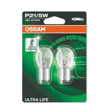 Osram P21/5W BAY15D Ultra Life halogén izzó 7528ULT-02B DUO BOX