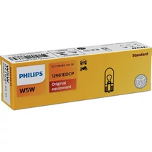 Philips T10 W5W 12V ExtraDuty halogén izzó 12961EDCP 10db-os készlet