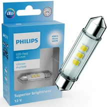 Philips C10W 43mm Ultinon PRO7000 szofita LED 4000K melegfehér 11866WU70X1