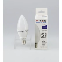 V-TAC E14 gyertya LED 7W (=45W) 3000K VT-268 / SKU-111