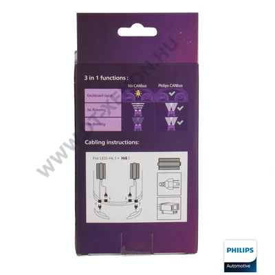 Philips H4 LED 3-in-1 canbus ellenállás 12V 18960X2