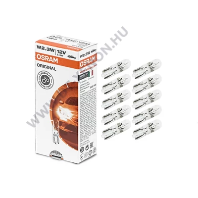 Osram T5 W2.3W 12V Original Line műszerfal izzó 2723 10db-os készlet