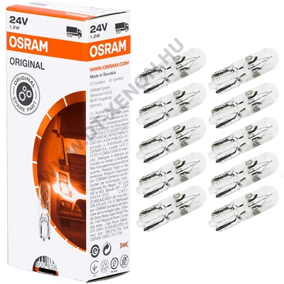 Osram 1,2W B8,5d Original Line 24V műszerfal izzó 2741MF 10db-os készlet