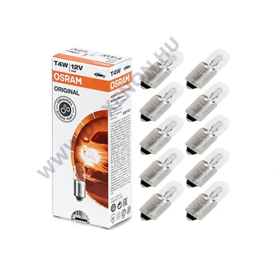 Osram T4W BA9S Original Line izzó 3893 10db-os csomag