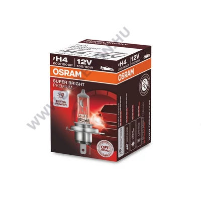 Osram Super Bright Premium H4 100/90W halogén izzó 62204SBP