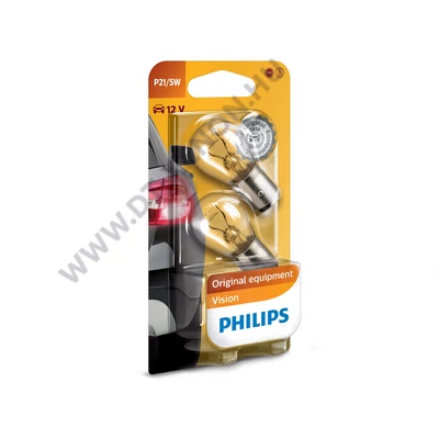 Philips P21/5W BAY15D Vision halogén izzó +30% 12499B2 DUO pack