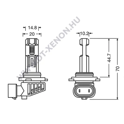 Osram LEDriving HL EASY Gen2 HB3 HB4 H10 HIR1 HIR2 26W LED fényszóró - ködlámpa világítás DUO BOX 9005DWESY2-2HB
