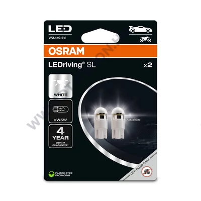 Osram LEDriving SL T10 W5W 12V LED 6000K fehér 2825DWP-2BL