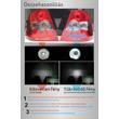Bajonett (BAZ15D / P21/4W) Turbo LED (piros)