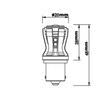 Bajonett BA15S - P21W - R10W - R5W 16x2835SMD Epistar fehér