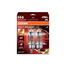Osram Night Breaker 220 H4 55W +220% halogén izzó DUO BOX 64193NB220-2HB