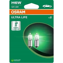 Osram H6W BAX9S Ultra Life halogén izzó DUO BOX 64132ULT-02B