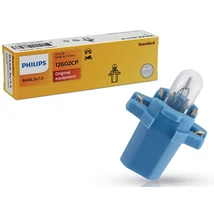 Philips BAX8,3s 1,5W 12V kék műszerfal izzó 10db-os készlet 12602CP