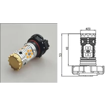 PSY24W LED 24x3030SMD Epistar (sárga) Can-Bus index