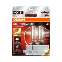 Osram D3S Xenarc Night Breaker 220 Xenon izzó DUO BOX 66340XN2-2HB