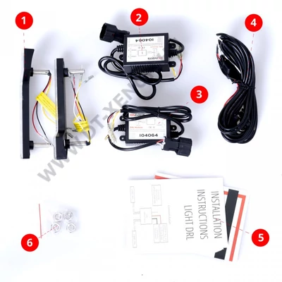 Einparts DRL 407T Nappali menetfény + irányjelző LED készlet