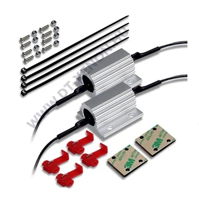 DTX 5W LED fém házas CANBUS control - ellenállás készlet (T10 W5W BA9S BAX9S)