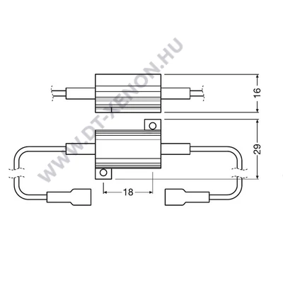Osram 21W LED Canbus Control ellenállás LEDCCU02-2HFB 12V