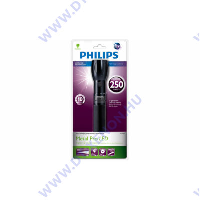 Philips Metal Pro LED black zseblámpa SFL7000/10
