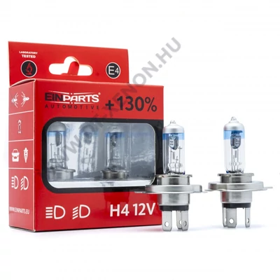 Einparts EPB46K H4 60/55W 5000K +130% halogén izzó készlet