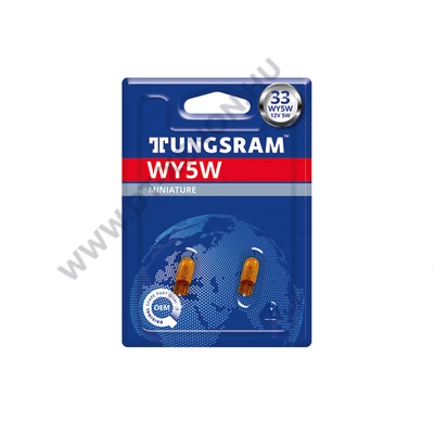 Tungsram T10 WY5W Original sárga index izzó DUO BOX