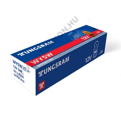Tungsram T10 WY5W Original sárga index izzó 10db-os készlet