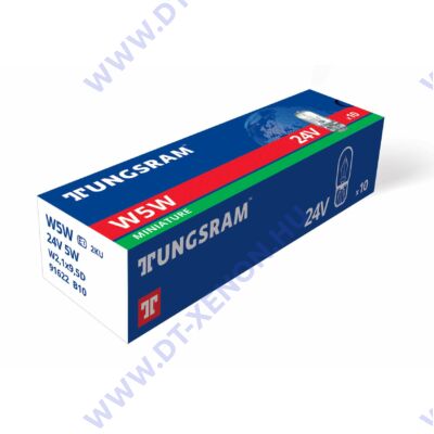 Tungsram T10 W5W 24V Original izzó 10db-os készlet