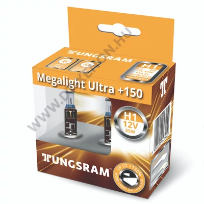 Tungsram Megalight Ultra H1 halogén izzó +150% 59010NXNU