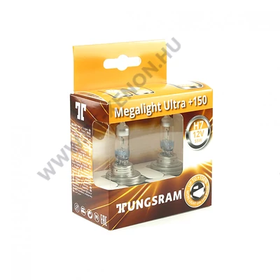 Tungsram Megalight Ultra H7 halogén izzó +150% 58520NXNU