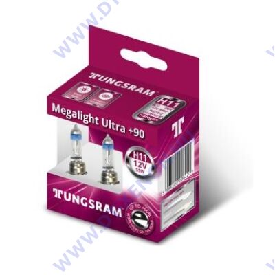 Tungsram H11 Megalight Ultra halogén izzó +90% 53110SXU