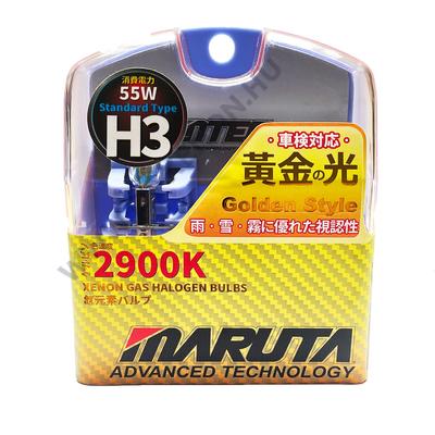 MTEC H3 55W Golden Style 2900K kadmium sárga halogén izzó DUO BOX