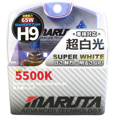 MTEC SuperWhite H9 65W 5500K xenon hatású halogén izzó DUO BOX