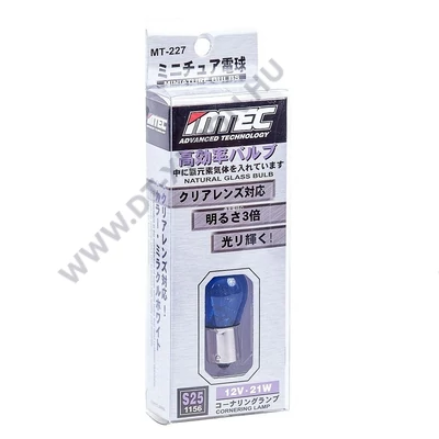 MTEC BA15S S25 P21W 21W SuperWhite fehér izzópár