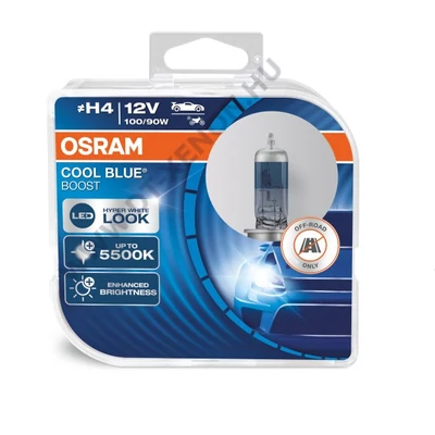 Osram Cool Blue Boost H4 5500K DUO BOX halogén izzó 62193CBB-2HB