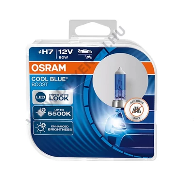 Osram Cool Blue Boost H7 5500K DUO BOX halogén izzó 62210CBB-2HB