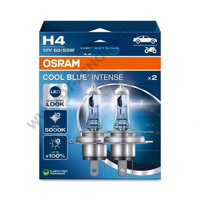 Osram H4 Cool Blue Intense NextGen +100% 5000K halogén izzó DUO BOX 64193CBN-2HB