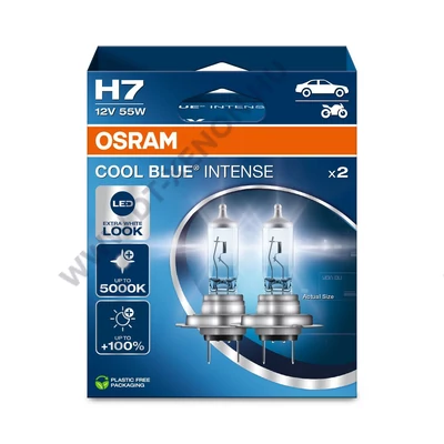Osram H7 Cool Blue Intense NextGen +100% 5000K halogén izzó DUO BOX 64210CBN-2HB