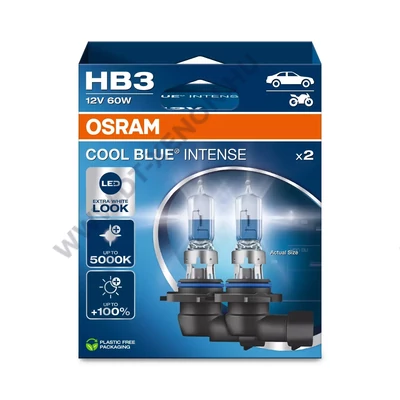 Osram HB3 Cool Blue Intense NextGen +100% 5000K halogén izzó DUO BOX 9005CBN-2HB