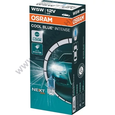 Osram T10 W5W Cool Blue Intense NextGen izzó 10db-os készlet