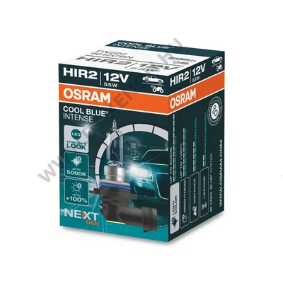 Osram HIR2 Cool Blue Intense NextGen +100% 5000K halogén izzó 9012CBN
