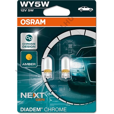 Osram WY5W T10 Diadem Chrome halogén izzó DUO BOX 2827DC-2BL