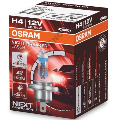 Osram Night Breaker Laser H4 +150% halogén izzó 64193NL