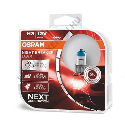 Osram Night Breaker Laser H3 +150% halogén izzó 64151NL-HCB DUO BOX