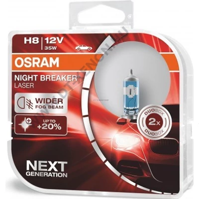 Osram Night Breaker Laser H8 +150% halogén izzó 64212NL-HCB DUO BOX