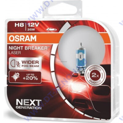 Osram Night Breaker Laser H8 +150% halogén izzó 64212NL-HCB DUO BOX