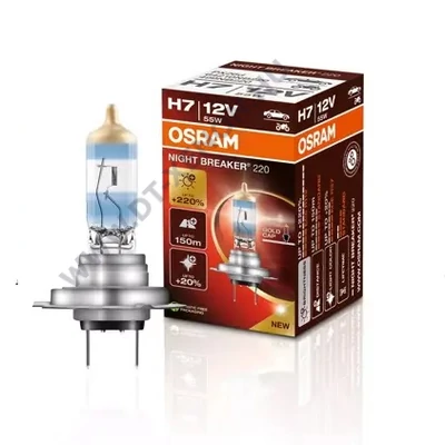 Osram Night Breaker 220 H7 55W +220% halogén izzó 64210NB220