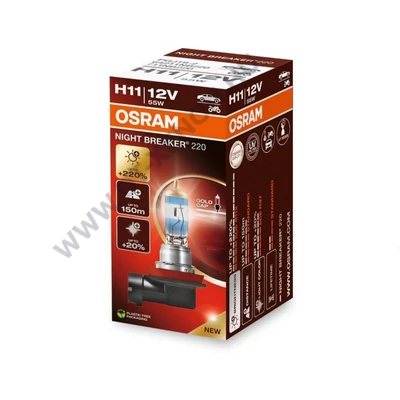 Osram Night Breaker 220 H11 55W +220% halogén izzó 64211NB220